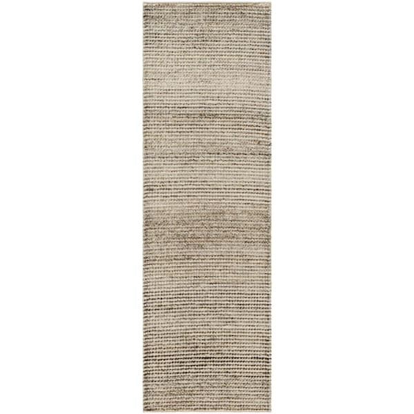 Artistic Weavers Gabe Taupe 3 ft. x 8 ft. Solid Indoor/Outdoor Runner Area Rug