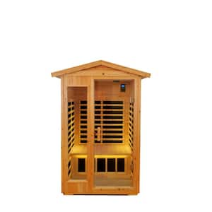 2-Person Outdoor Hemlock Infrared Sauna