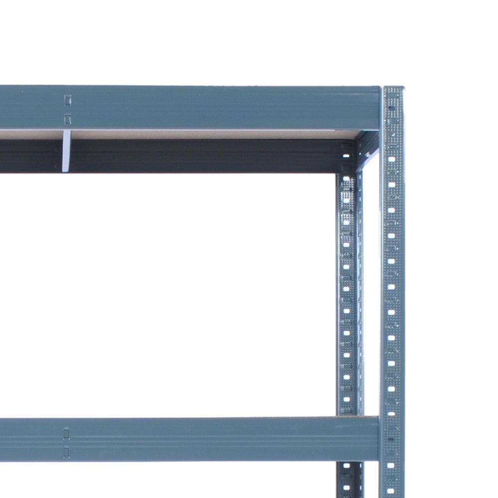 Gray 36x60" 4-Tier Adjustable Steel Storage Shelving Unit