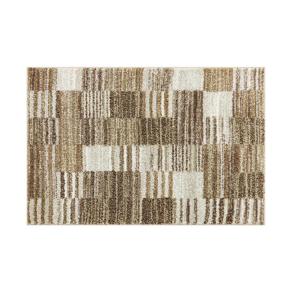Pernette Beige  Doormat 3 ft. x 4 ft. Geometric Area Rug price history on PriceWatchPro