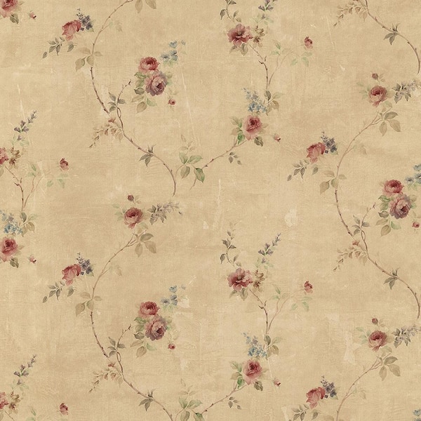 Norwall White Wedding Trail Vinyl Roll Wallpaper (Covers 56 sq. ft.)
