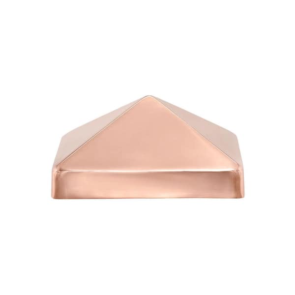 Protectyte 6 in. x 6 in. Copper Pyramid Slip Over Fence Post Cap