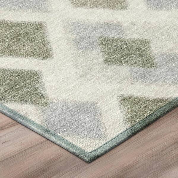 Chantille Machine Washable Indoor/Outdoor Abstract ACN3021 Ivory 10 ft. x 14 ft. Area Rug