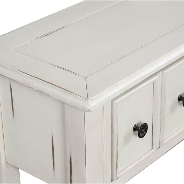 Avery Solid Wood Cocktail Table with Storage One Allium Way Color: Vintage White