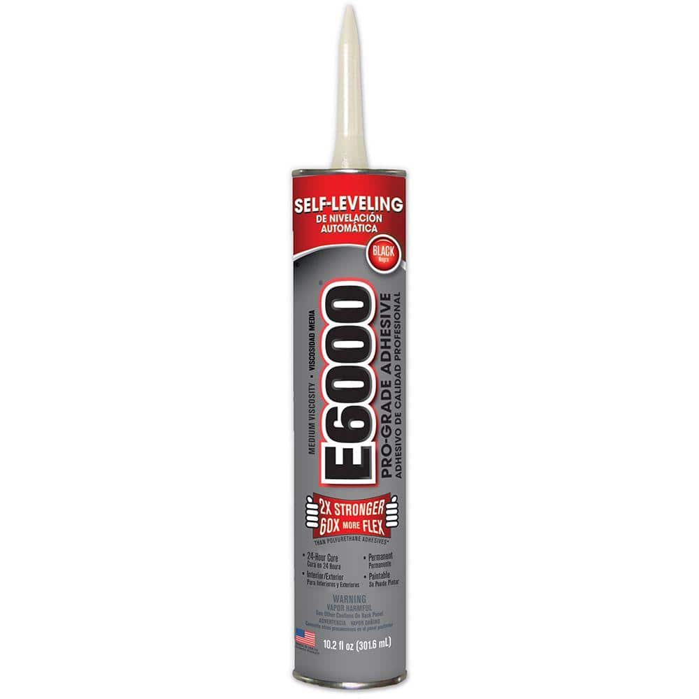 10.2 fl. oz. Black Medium Viscosity Cartridge Adhesive (12-Pack)