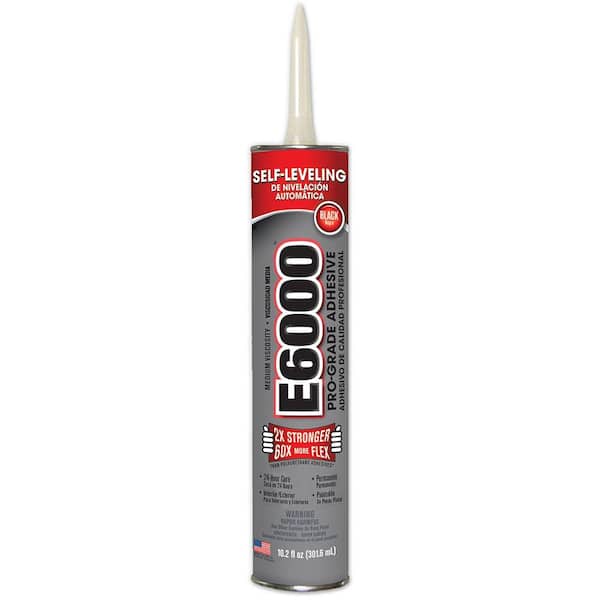 E6000 10.2 fl. oz. Black Medium Viscosity Cartridge Adhesive (12-Pack)