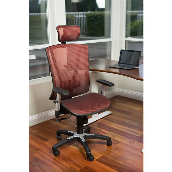 ErgoMax Red Mesh Office Chair