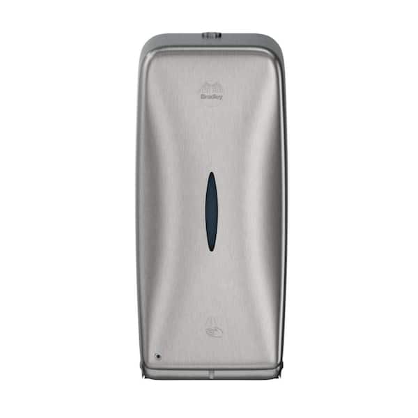 Bradley Bradex Diplomat 800 ml Stainless Steel Satin Automatic Liquid Hand Sanitizer Dispenser