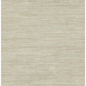 Woven Beige Faux Grasscloth Paper Strippable Wallpaper (Covers 56.4 sq. ft.)