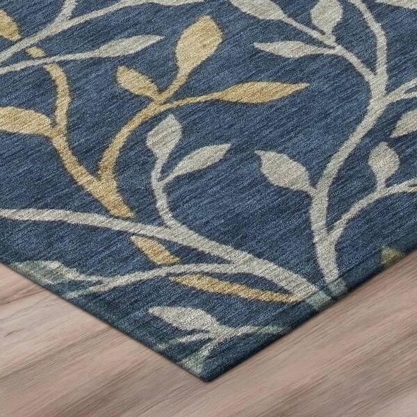 Chantille Machine Washable Indoor/Outdoor Abstract ACN3024 Navy 10 ft. x 14 ft. Area Rug