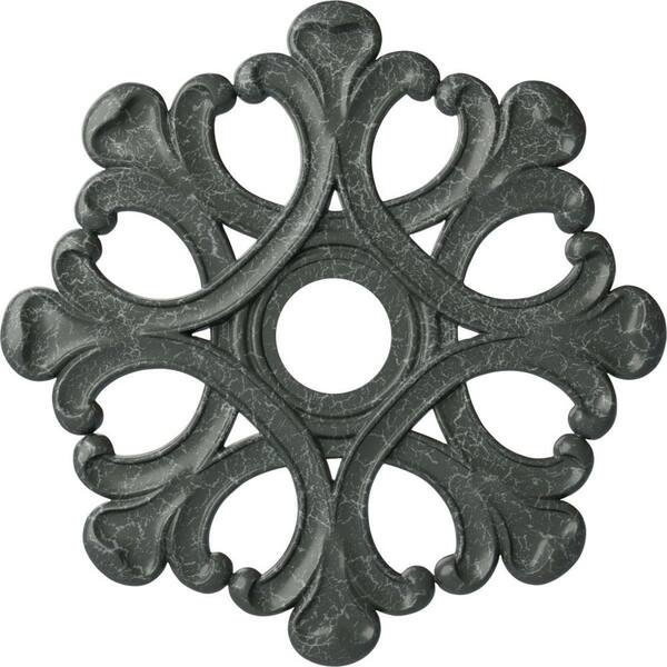 Ekena Millwork 1" x 20-7/8" x 20-7/8" Polyurethane Angel Ceiling Medallion, Athenian Green Crackle