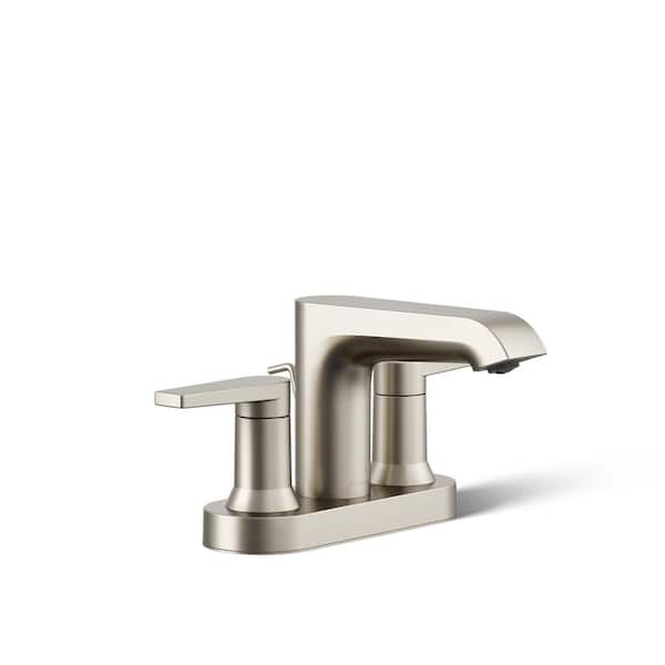 Mi-kOmama　904545 KOHLER Hint 4 in. Centerset Double Handle Bathroon Sink Faucet In