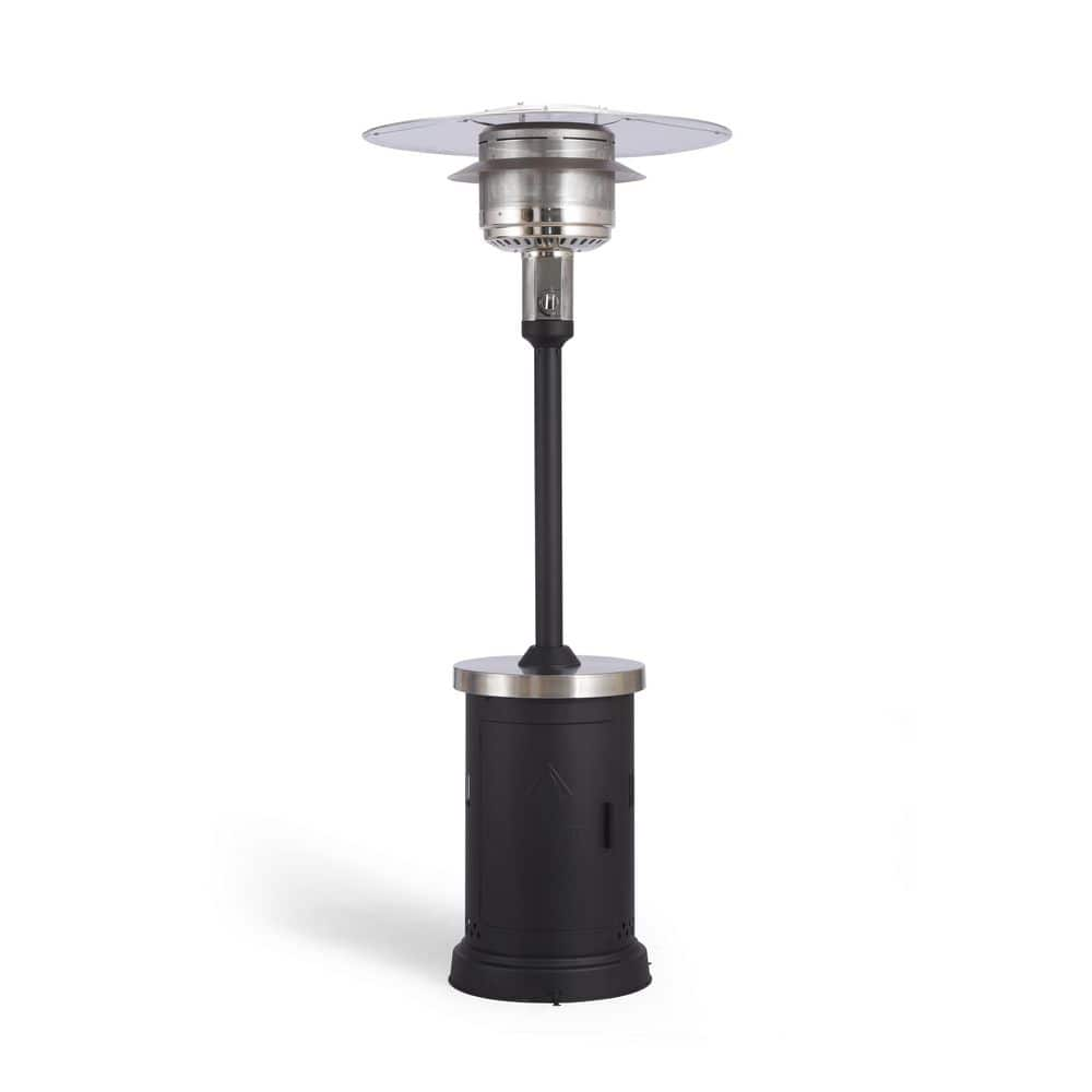 High Efficiency 60,000 Btus Gas Patio Heater With Wheels Commercial And  Residential Outdoor Heat - Stainless Steel