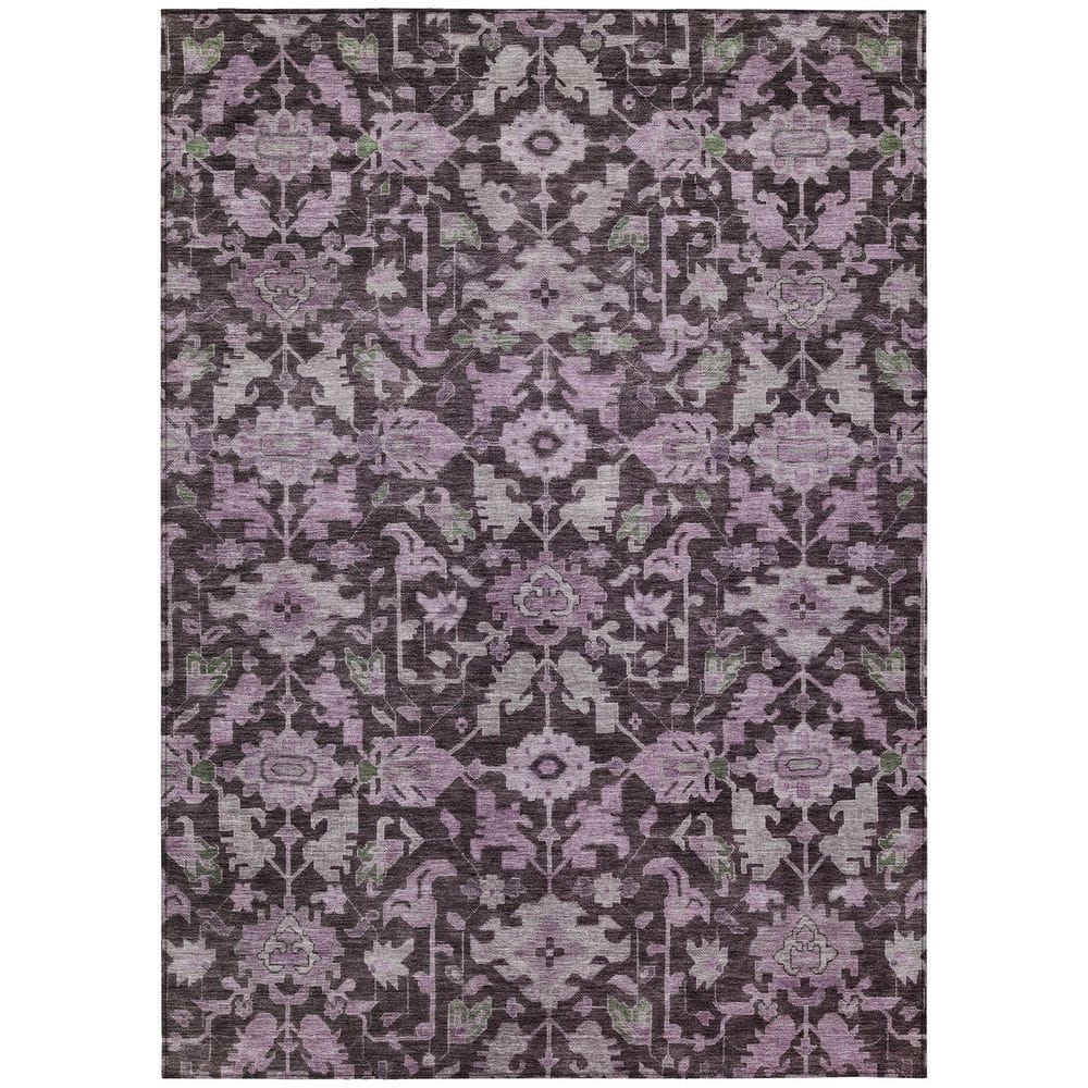 Chantille Machine Washable Indoor/Outdoor Abstract ACN2358 Eggplant 3 ft. x 4 ft. Area Rug price history on PriceWatchPro