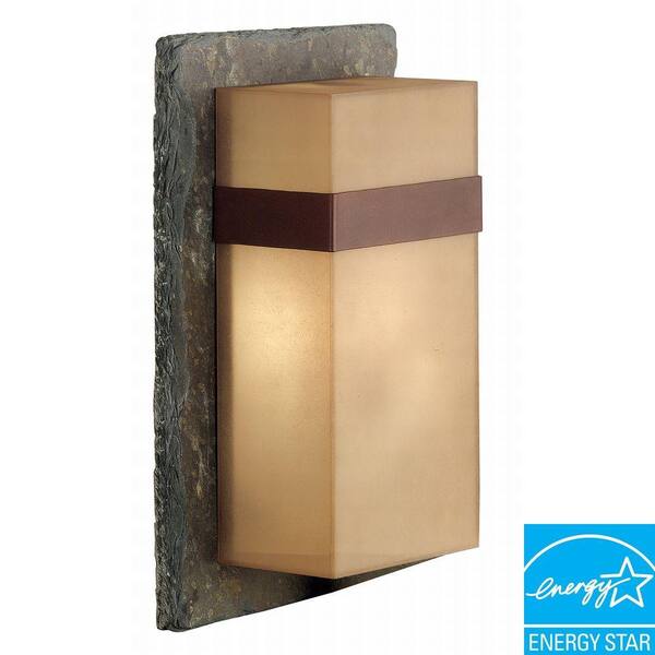 Kenroy Home Sacramento Large Wall Mount Outdoor Slate Lantern-DISCONTINUED