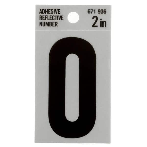 Everbilt 2 in. Vinyl Reflective Number 0