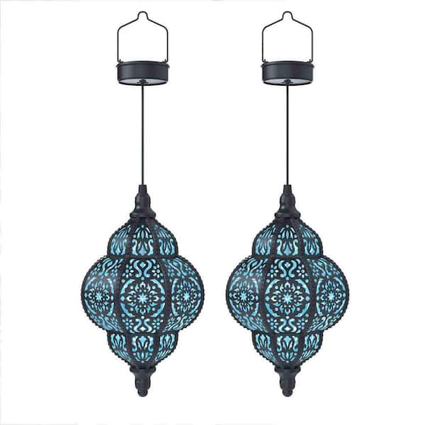 FAWEY TRED INC Moroccan Hanging Solar Lights 2 Pack