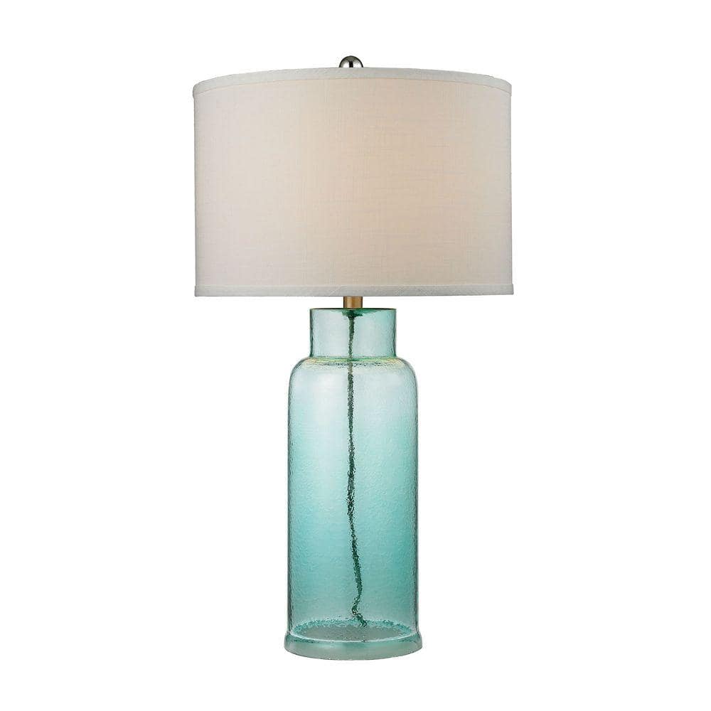 julia seafoam green glass table lamp