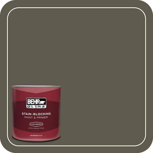 BEHR ULTRA 1 qt. #780D-7 Wild Rice Extra Durable Flat Interior Paint & Primer