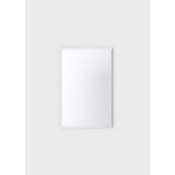 Glass Warehouse 24 in. W x 36 in. H Frameless Rectangular Beveled Edge Bathroom Vanity Mirror