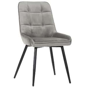 ARALIA Grey Modern Upholstered Dinning Chair (Set of 2)