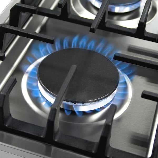 Cosmo 30 in. Gas Cooktop in Stainless Steel with 4 Italian Made 
