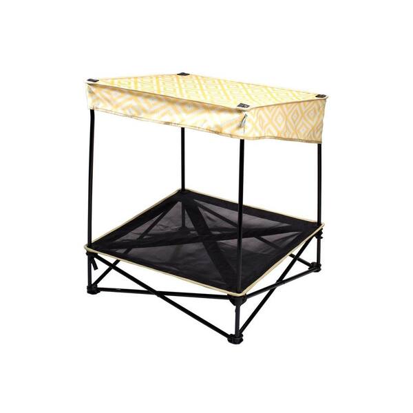 Quik Shade 24 in. W x 24 in. D Small Yellow Diamond Instant Pet Shade with Mesh Bed