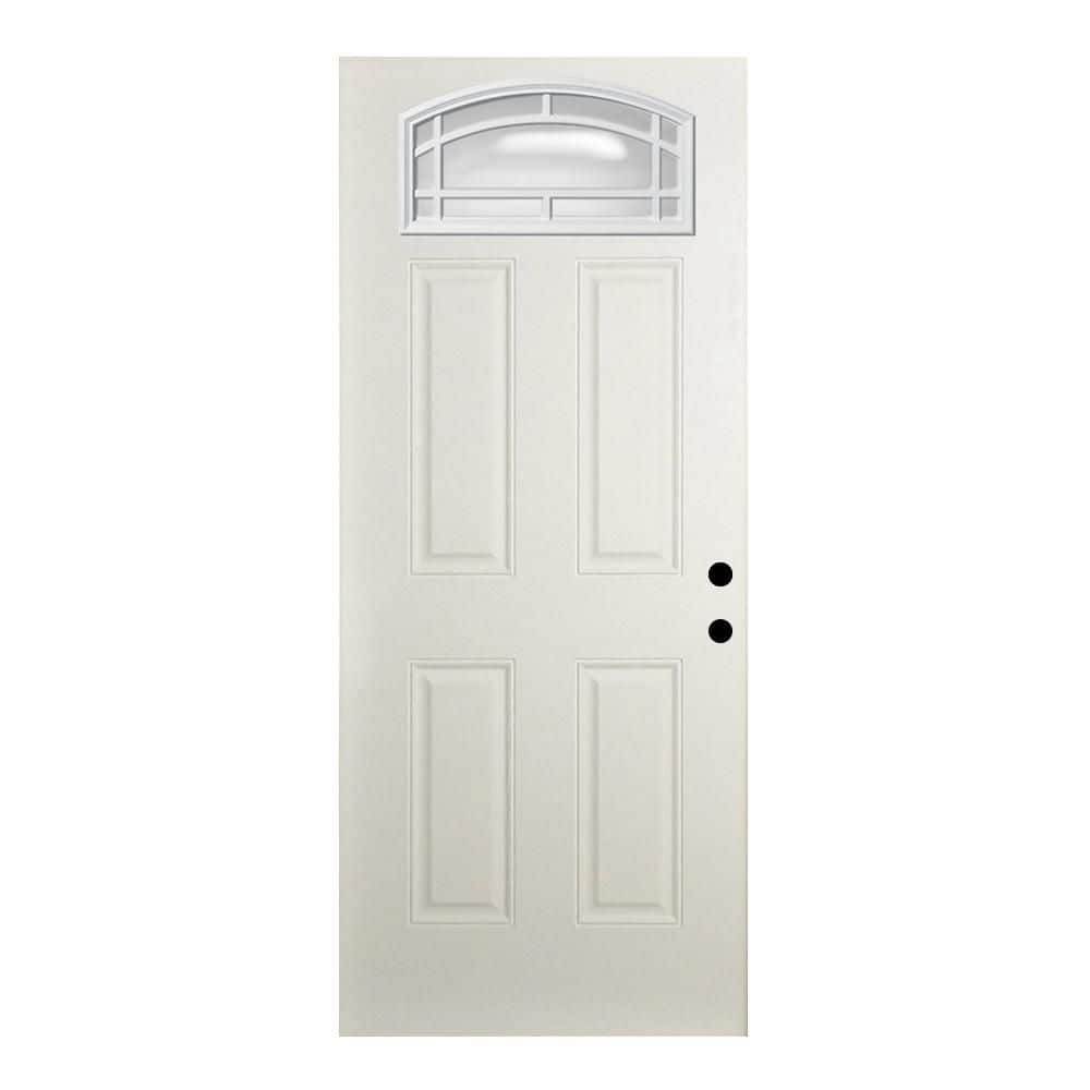 35-3/4 in. x 79 in. Reliant 11-Lite Cambertop White Primed Fiberglass Clear Front Door Slab price history on PriceWatchPro