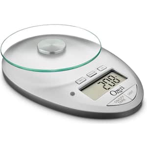 Pro II Digital Kitchen Scale with Removable Glass Platform and Countdown Kitchen Timer (1 g to 12 lbs. Capacity)