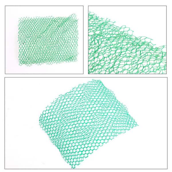 6.5 ft. x 50 ft. Green Plastic 3D Geomat Erosion Control Blanket Mesh Mat Slope Protection Net Turf Reinforcement Mat