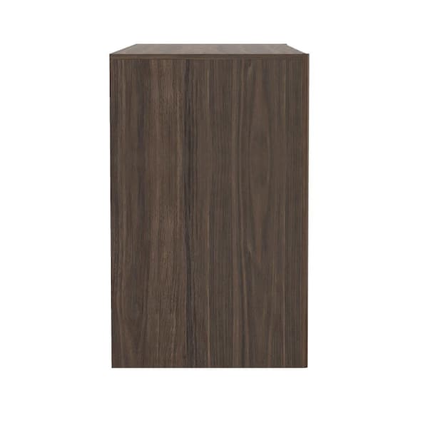 Manhattan Comfort Linda Modern Walnut Brown Composite Wood 60 in