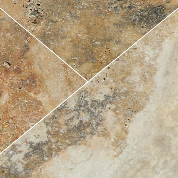 MSI Porcini Gold 2 cm. x 16 in. x 24 in. Tumbled Travertine Paver Tile (40.05 sq. ft./Pallet)
