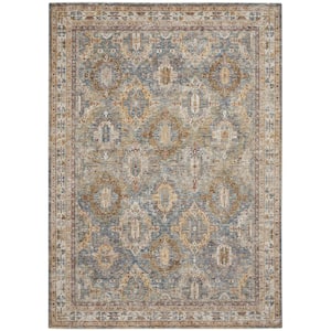 Mark&Day Area Rugs, 9x13 Jay Traditional Navy Area Rug, Blue Beige Carpet  for Living Room, Bedroom or Kitchen (8'10 x 13')