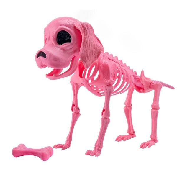 Joyfy 12.6" Posable Dog Skeleton Halloween Yard Decoration