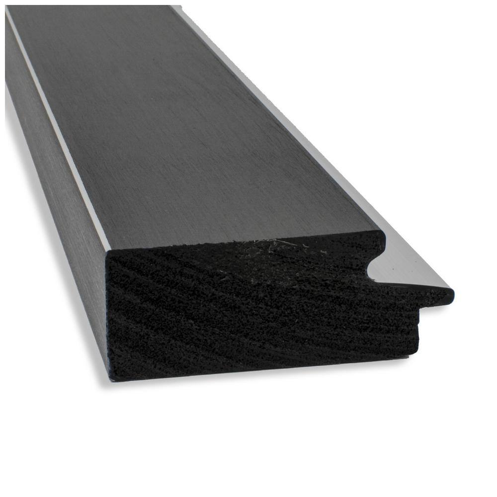 Eva 45" x 35" Black and Silver Beveled Wall Mirror