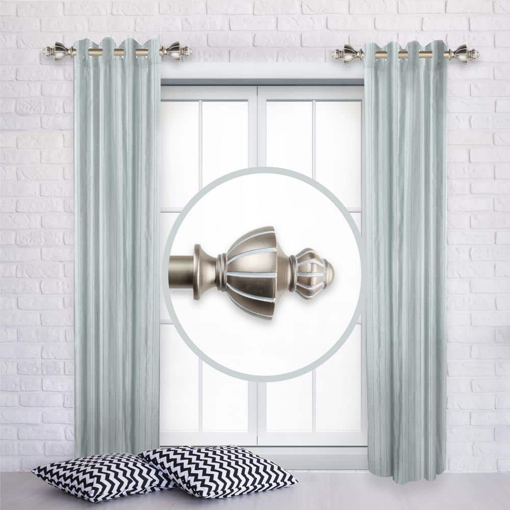 Jerome 12 in. - 20 in. L Adjustable 1 in. Dia Single Side Window Curtain Rod in Light Gold (Set of 2) price history on PriceWatchPro