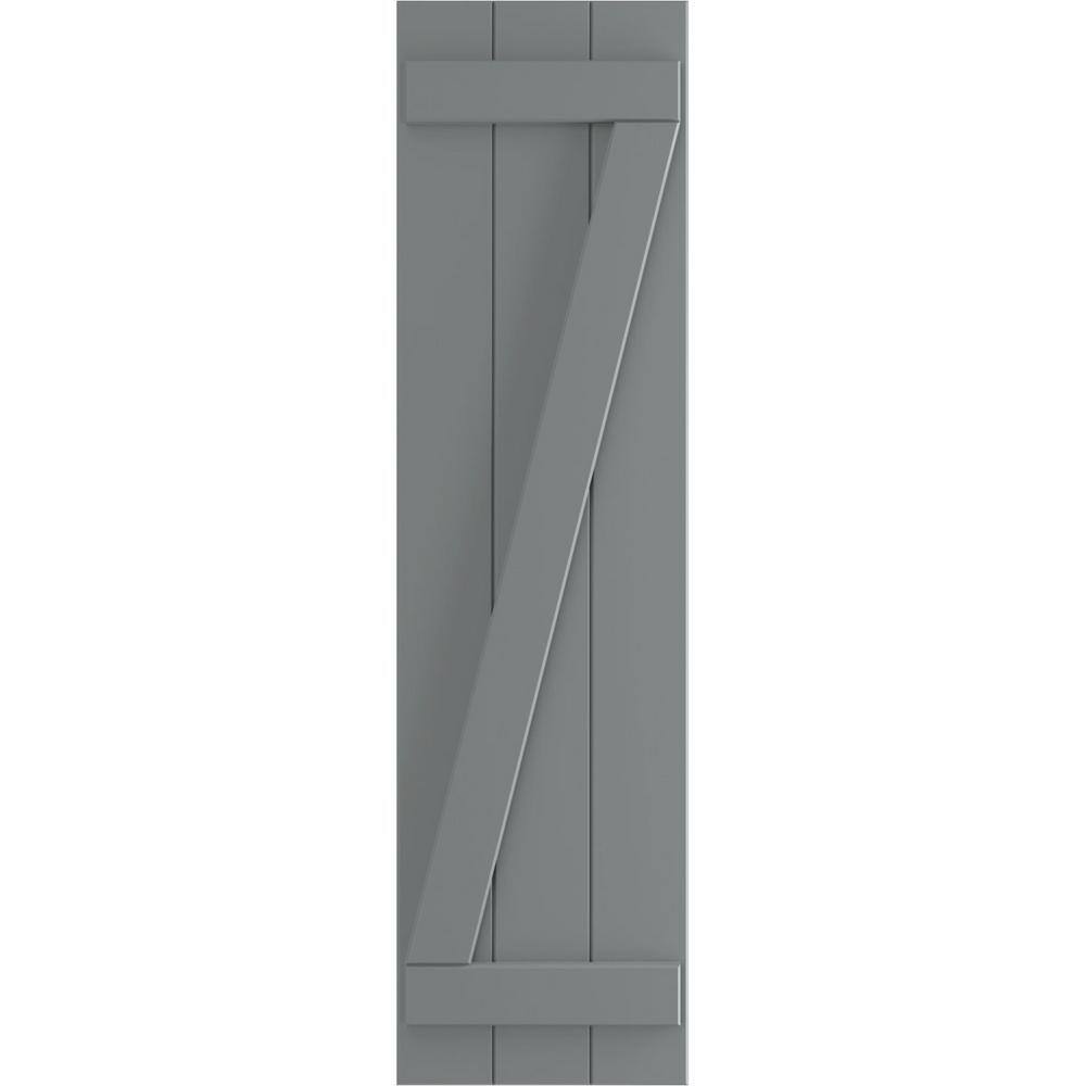 16-1/8 in. x 47 in. True Fit PVC 3-Board Joined Board and Batten Shutters with Z-Bar Pair in Ocean Swell price history on PriceWatchPro
