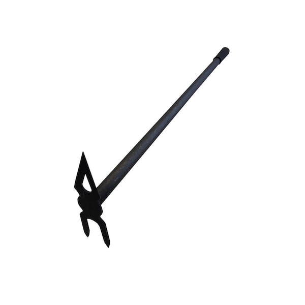 DeWit 24.5 in. L Handle 32 in. L 2-Tine Hand Cultivator with Diamond Shaped Long Handle Hoe