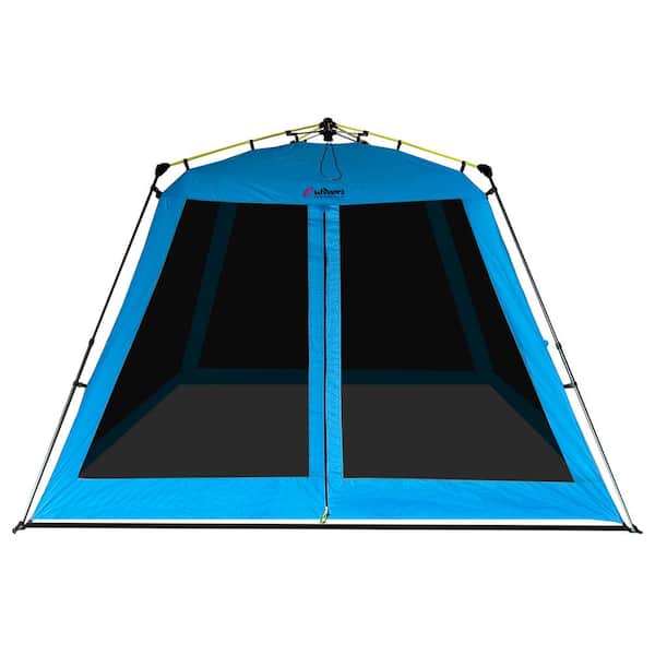 Outdoors Professional Beach Castle Blue Pop-up Walled Gazebo Tent