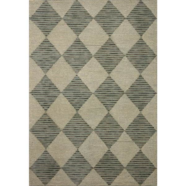 Chris Love Julia Francis Spa / Granite 3 ft. 6 in. x 5 ft. 6 in.  Contemporary Accent Rug