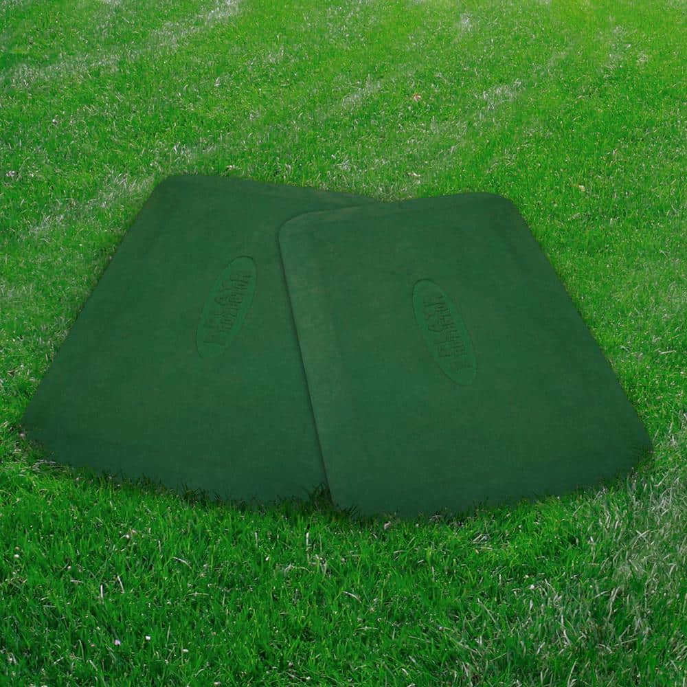 Green Rubber Playground Mats for Ground Protection, 40.2 x 20 in, Set of 2