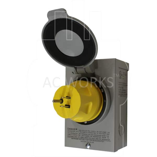AC WORKS Transfer Switch/Temp Power Adapter Regular Household 15