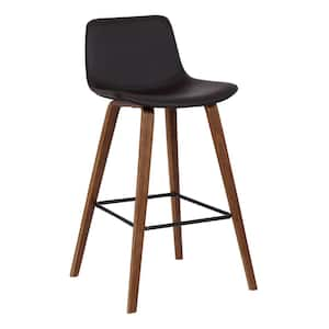 Maddie 35 in. Brown Bar Stool