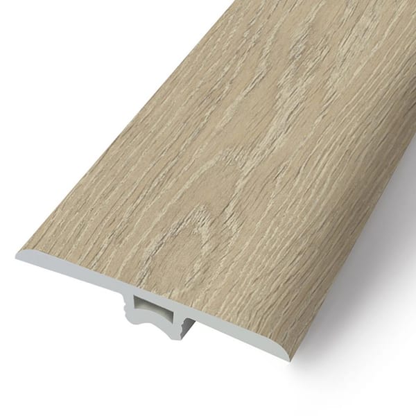 ASPEN FLOORING Parchment 0.23 in. Thick x 1.77 in. Width x 94 in. Length Waterproof Rigid Core T-Molding