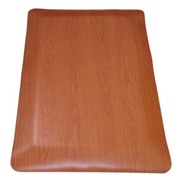 Rhino Anti-Fatigue Mats Soft Woods Cherry 24 in. x 36 in. Double Sponge Vinyl Indoor Anti Fatigue Floor Mat