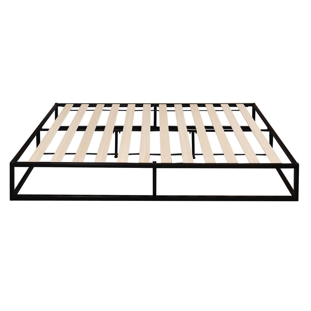 Furinno Monaco Full Metal Bed Frame, Slat Bed Frame Full