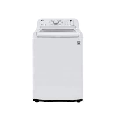 27 in. 4.3 cu. ft. White Top Load Washing Machine with 4-Way Agitator, NeveRust and TurboDrum Technology