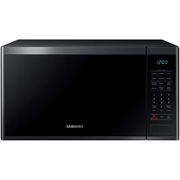 Samsung 1.4 cu. ft. Countertop Microwave with Sensor Cook in Fingerprint Resistant Black Stainless Steel