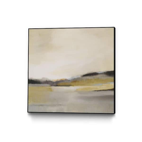 Unbranded 30 in. x 30 in. "Morning Beach" by Alison Jerry Framed Wall Art