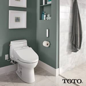 WASHLET C200 Electric Bidet Seat for Round Toilet with PREMIST and SoftClose Lid in Cotton White